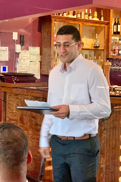 Faculty speaking indoors are graduation