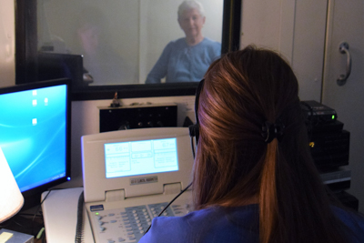 students working with patient