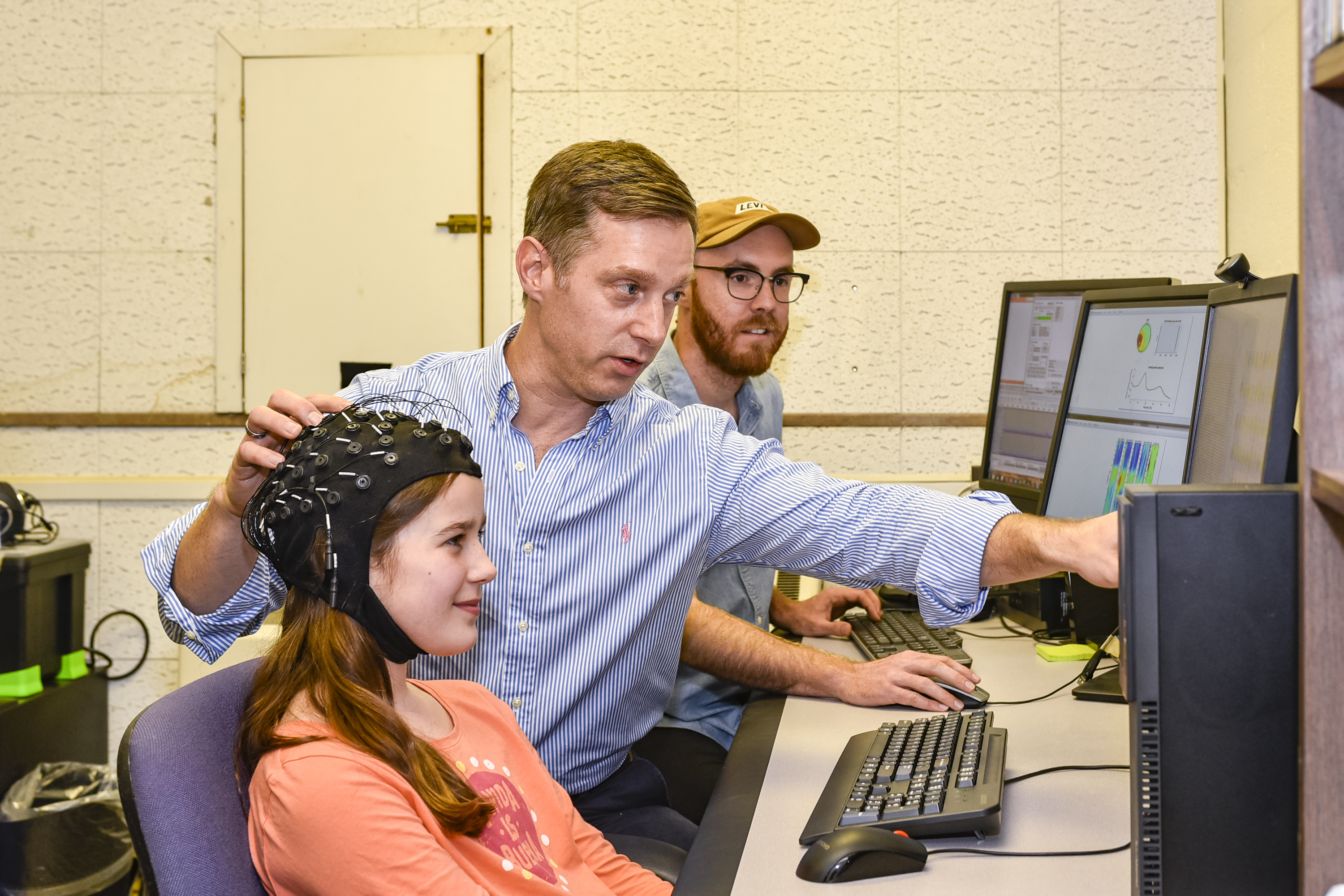 Dr. Casenhiser working with patient