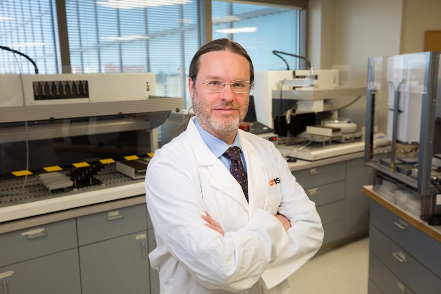 Neil Hayes in his lab