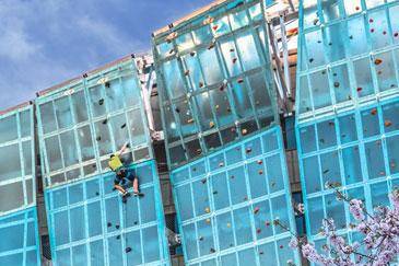 high point climbing wall