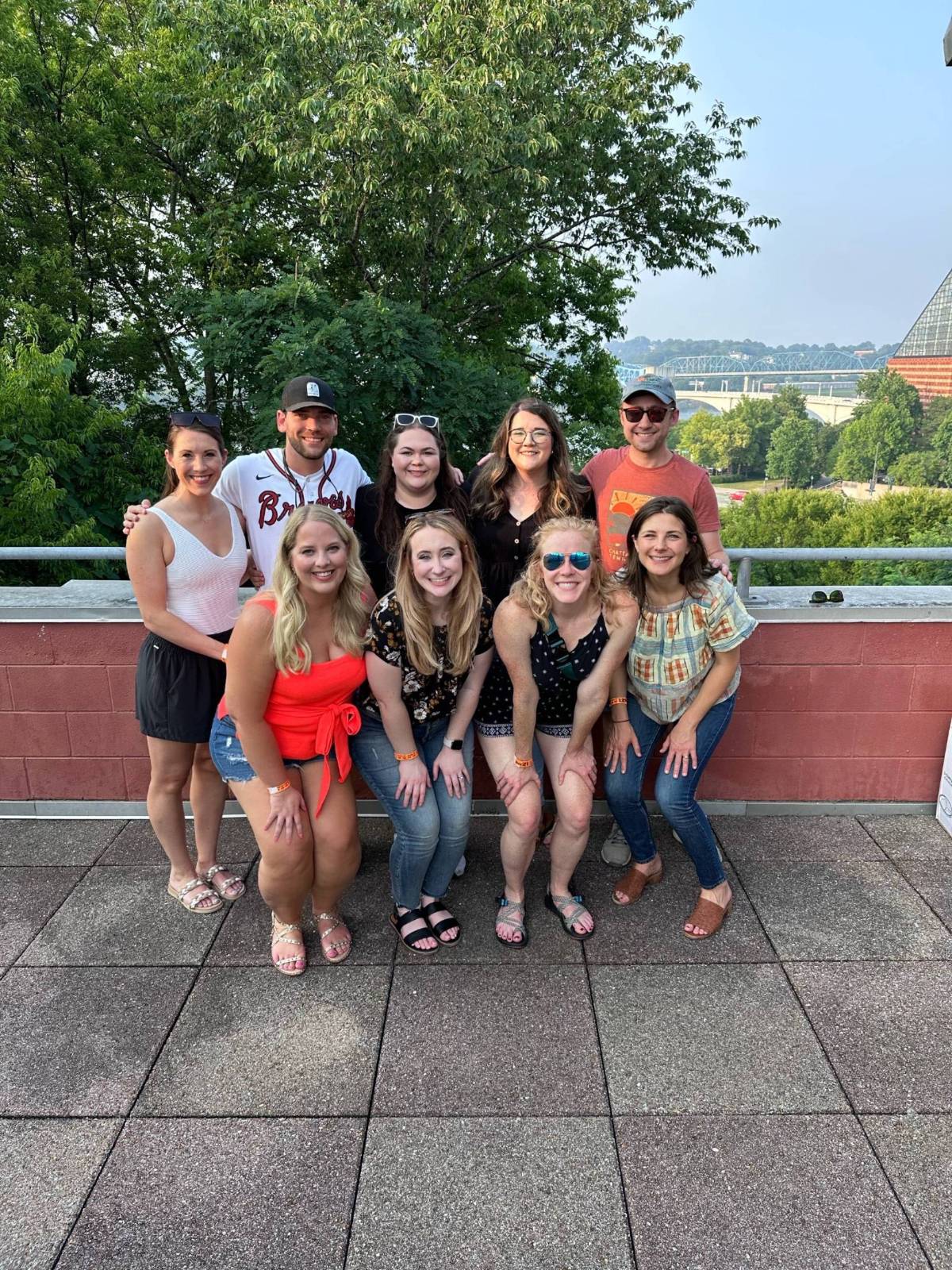 Residents at a Lookouts game