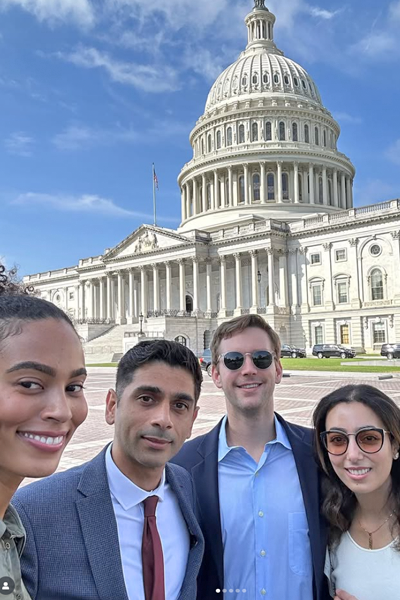 Program director and three residents in Washington DC representing the AADA