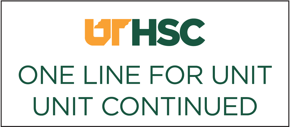 Example of a Office Lobby / Conference Room Sign with two lines for unit.