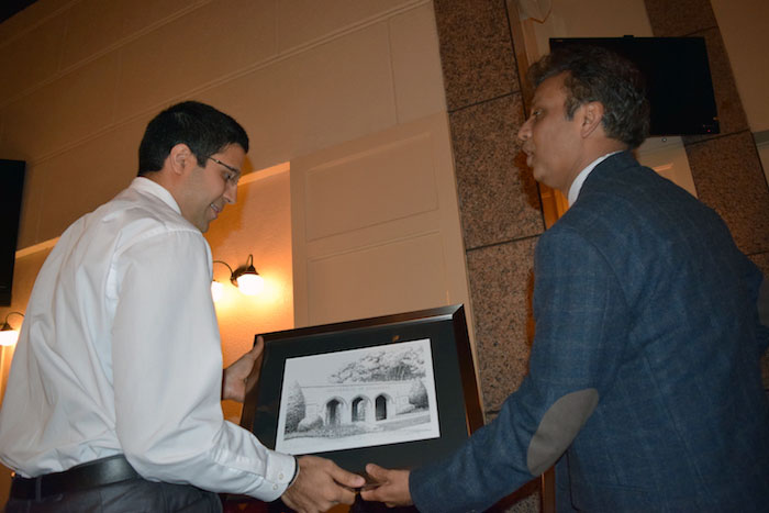 Graduate receiving his degree