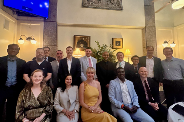 Group posing at the 2025 graduation venue