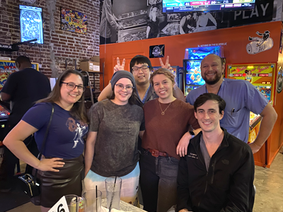 Residents in a restaurant