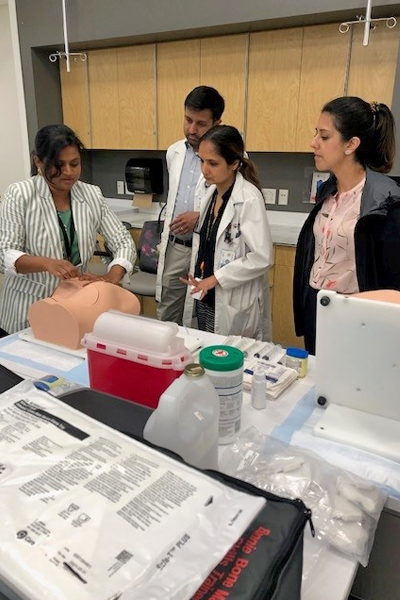 Fellows at the bone simulation session