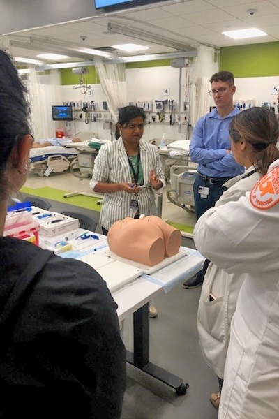 Fellows at the bone simulation session