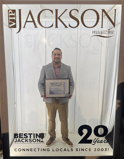 Image of Dr. Studebaker in a Best in Jackson photobooth