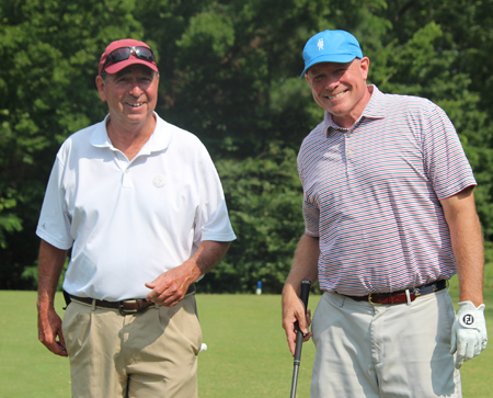 Faculty on the golf course