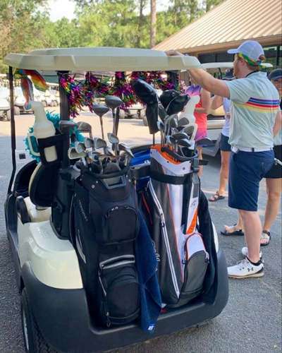 Residents at the golf tournament