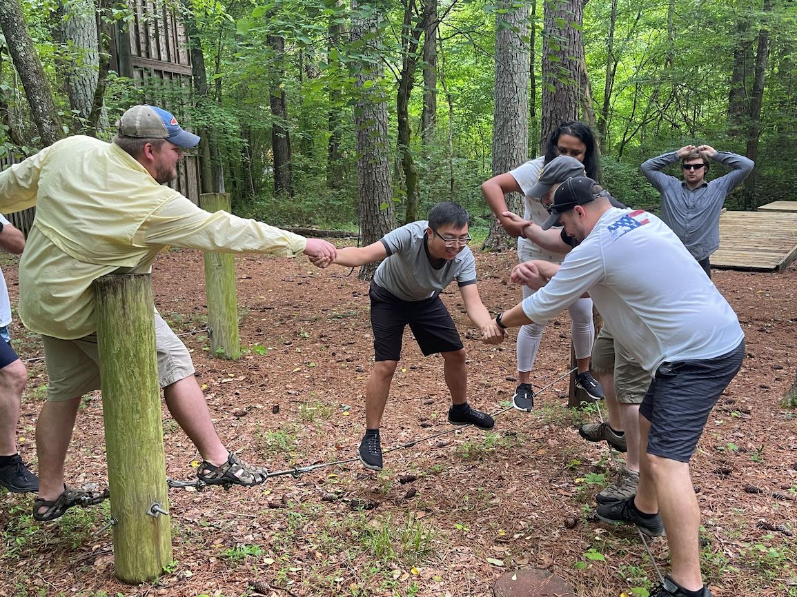 residents at ocoee team building event