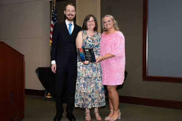 Residents holding an awards