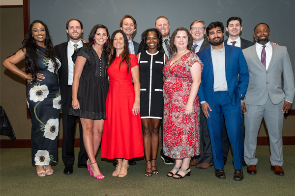 Group photo of graduates at graduation