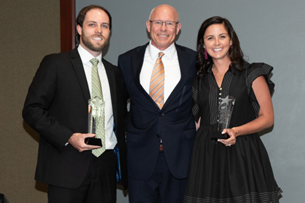 Faculty and residents with awards at Graduation