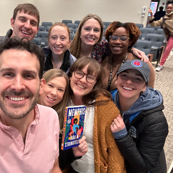 Group of residents and faculty at the book club