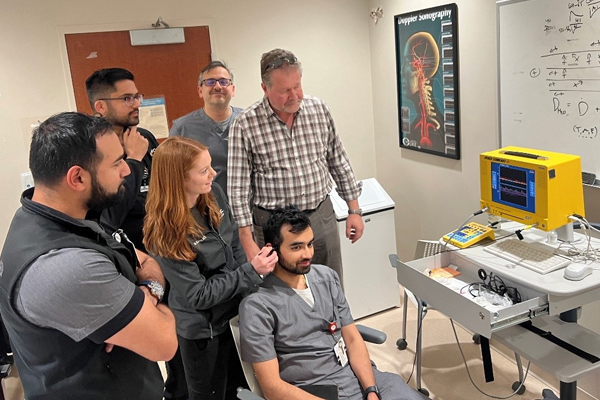 Fellows in a lab setting