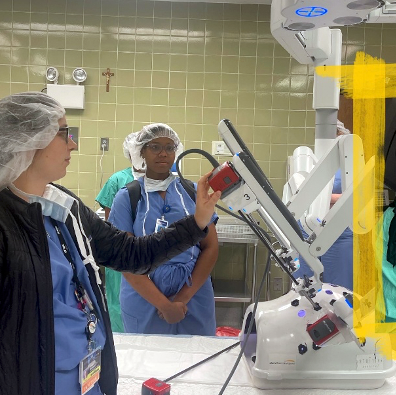 Resident training on a robotic surgery simulator
