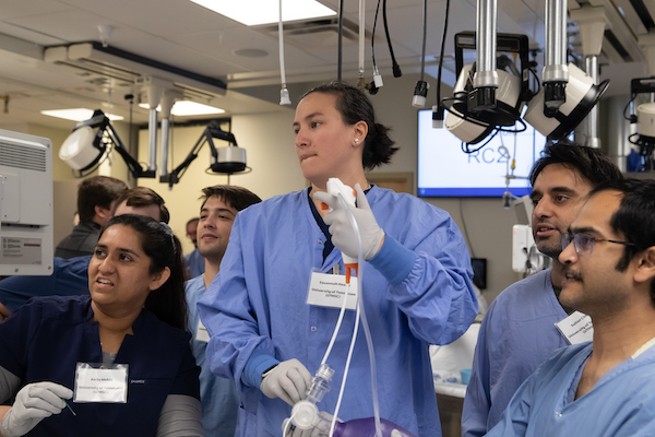 Fellows in a clinical training setting