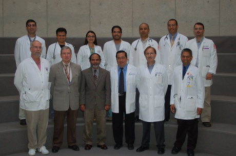 Faculty and fellows inside the GEB