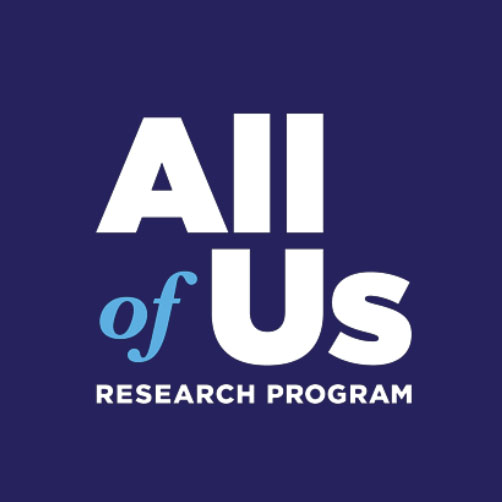 Blue logo of All of Us program