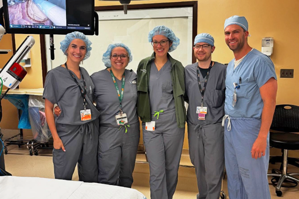 Residents in a surgical setting