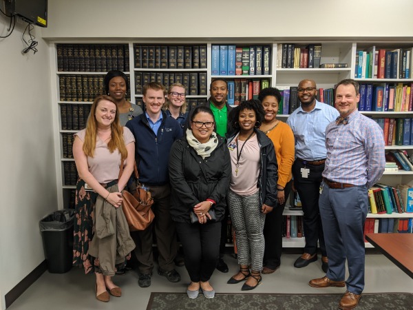 Forensic Center tour group photo with the director, Dr. Ben Figura.